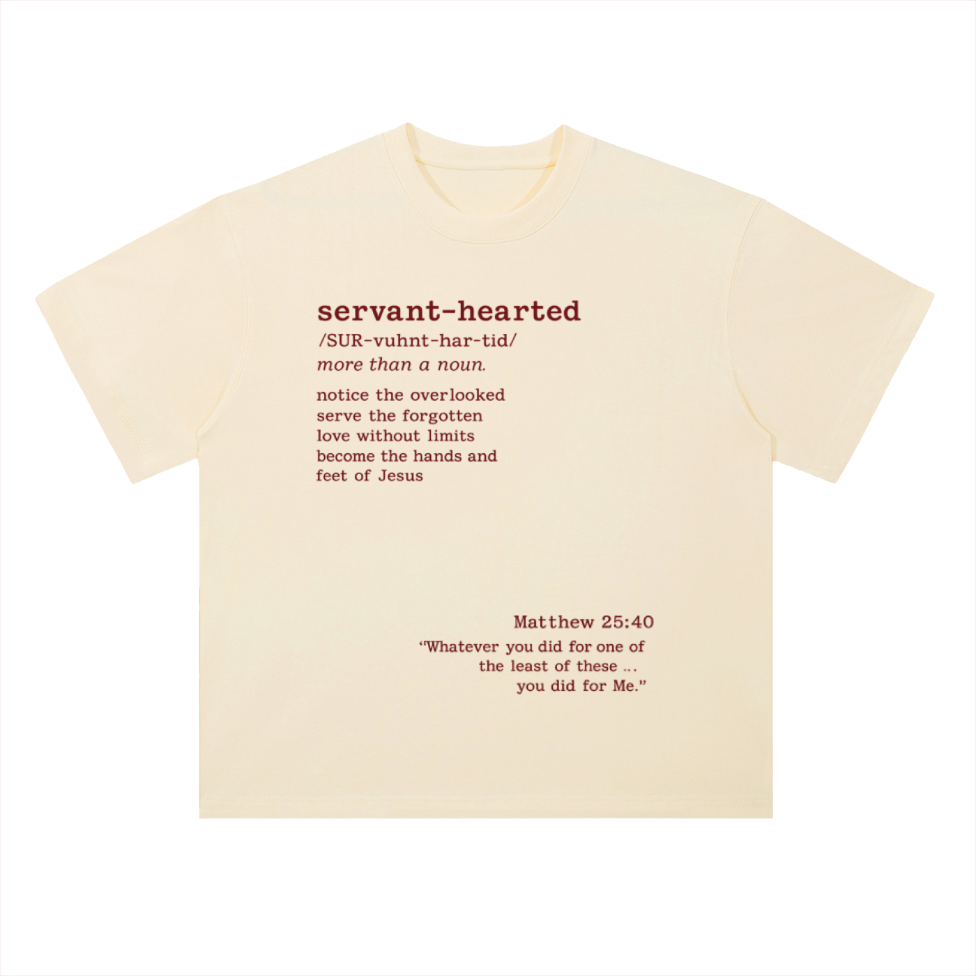 Legacy of Service T-Shirt Cream